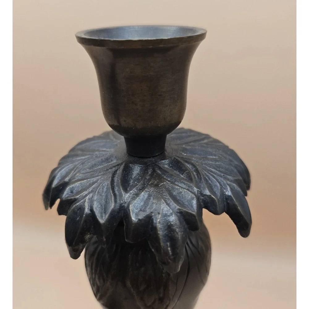 Brass Palm Candel Holders Two Sizes‎